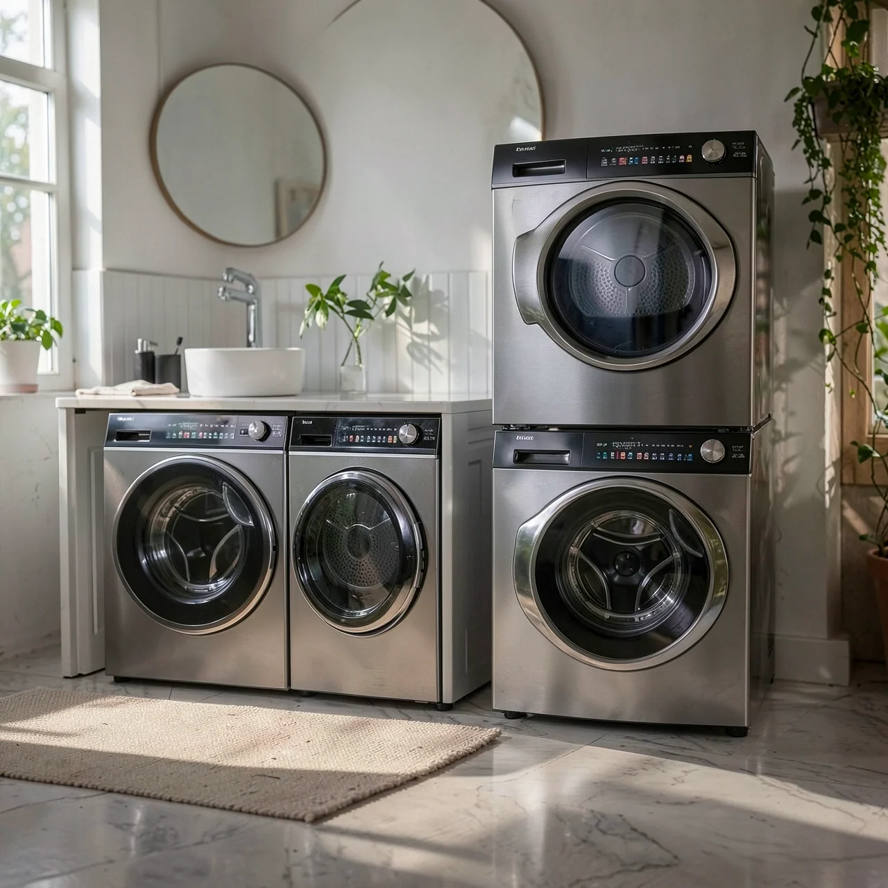 Комплект стиральной и сушильной машин Haier Crystal Color (10кг+10кг)
