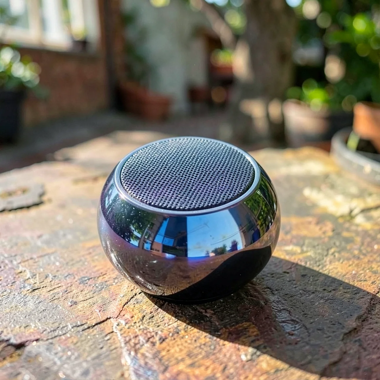 Портативная Bluetooth колонка-сфера Small Steel Speaker