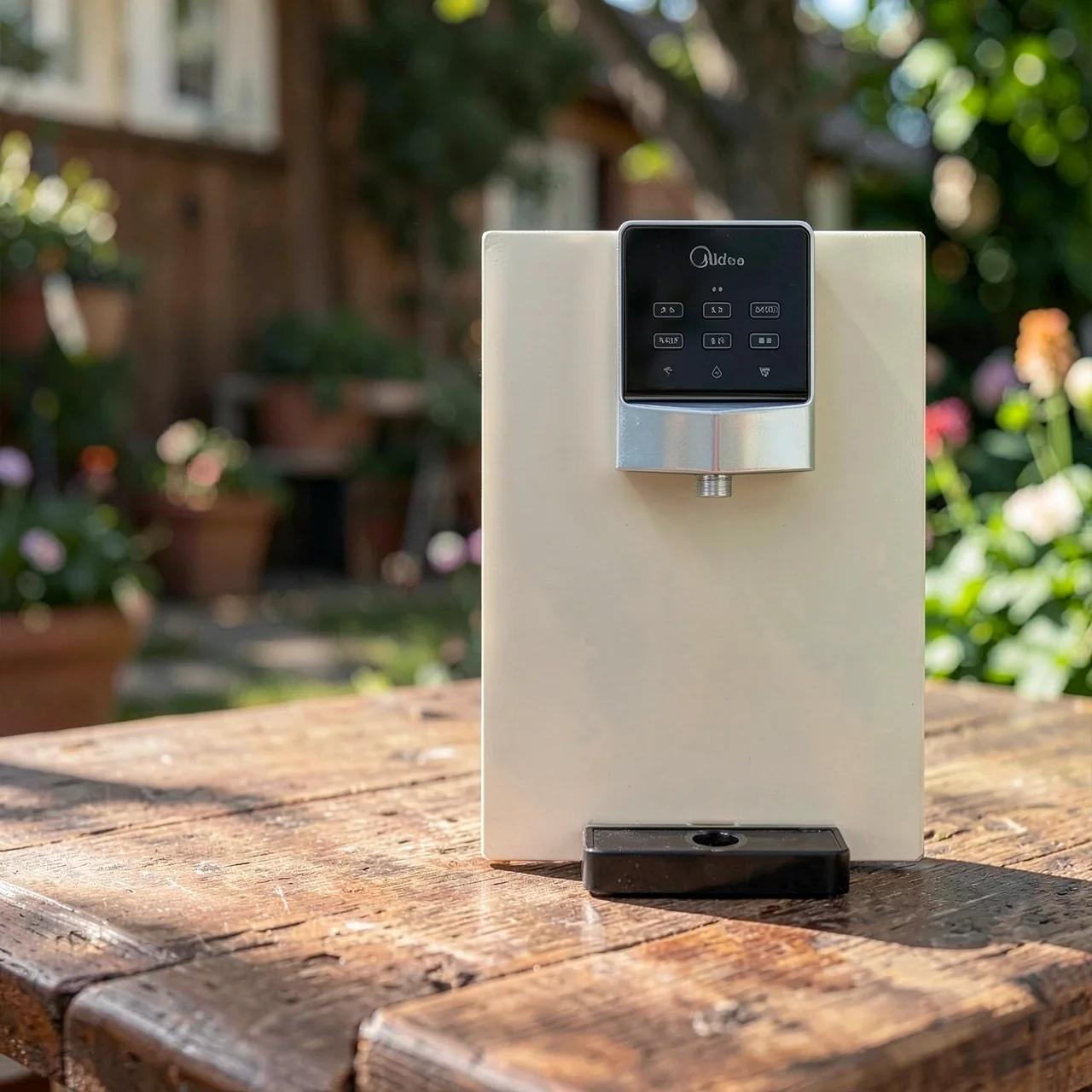 Настенный диспенсер для воды Midea MG906A-R (горячая и питьевая вода), цвет Шампанское золото