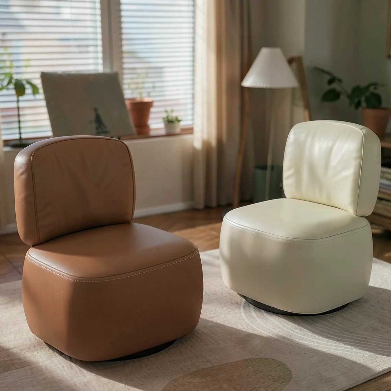 Кресло поворотное Prosperous Home Furnishings в стиле Ваби-саби