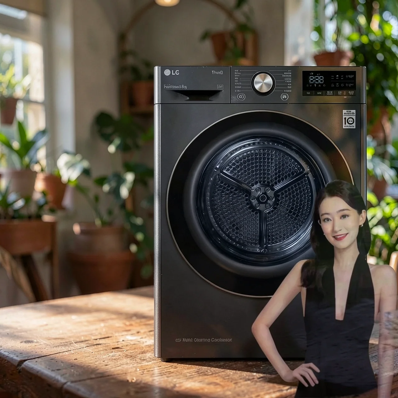 LG RC90V9AV2W/JV2W/RH10V9PV2 импортированный 9/10 кг тепловой насос с двойным преобразованием частоты, сушилка для одежды, сушилка