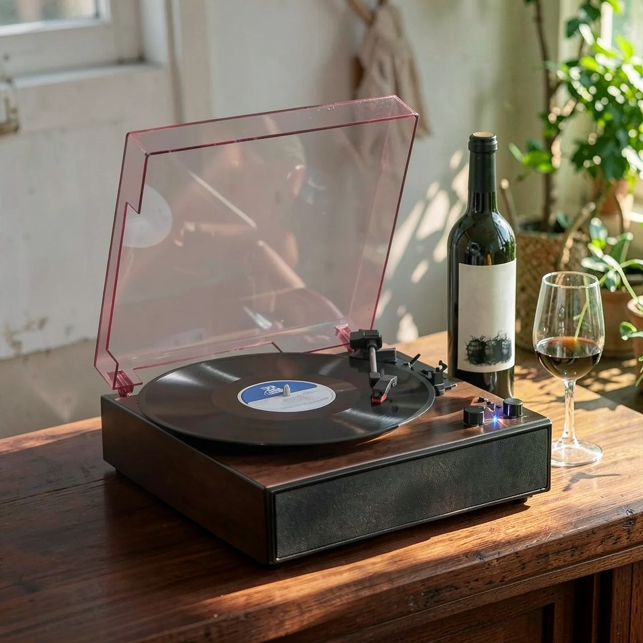 Виниловый проигрыватель Tangdian Bluetooth All-In-One Retro