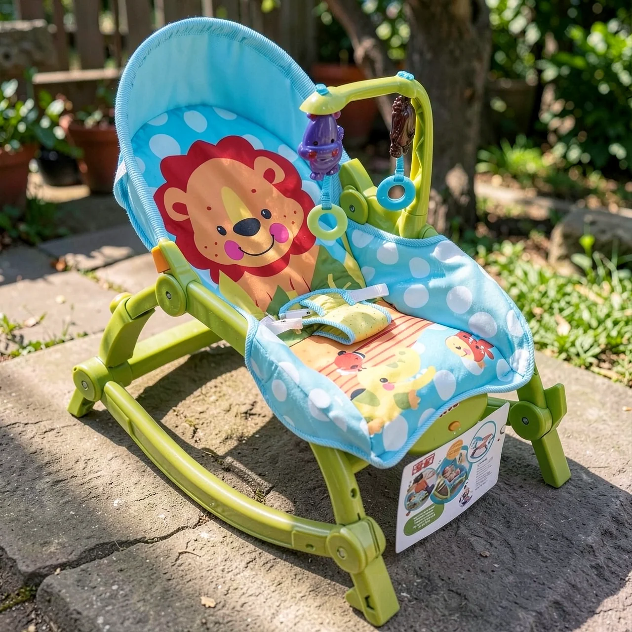 Детская многофункциональная качалка-шезлонг Baby Throne W2811