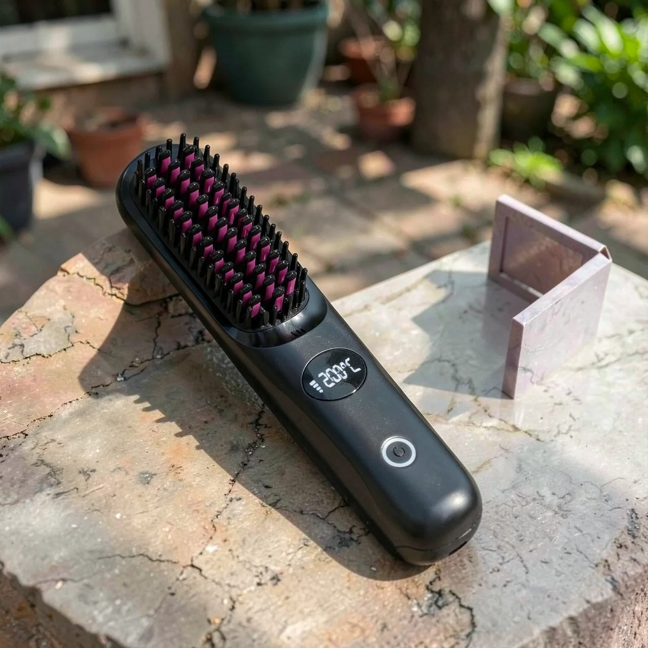 (Трансграничная торговля), безвредная беспроводная портативная кудрявая расческа с зарядкой, не повреждает волосы