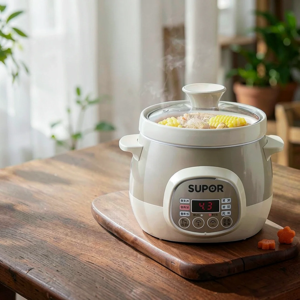 Электрический керамический炖锅 SUPOR DG15YC818, 1.5л