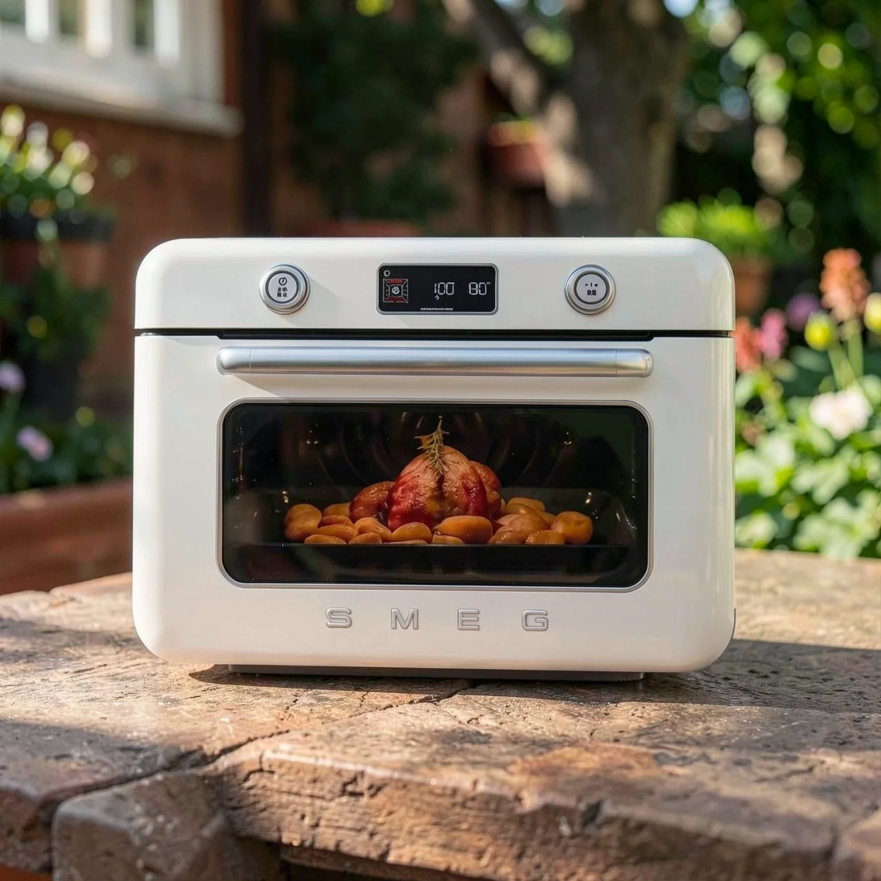 SMEG COF01 Многофункциональная паровая, выпечка и жаркая машина для дома для дома Используйте электрическую печь для настольного компьютера.