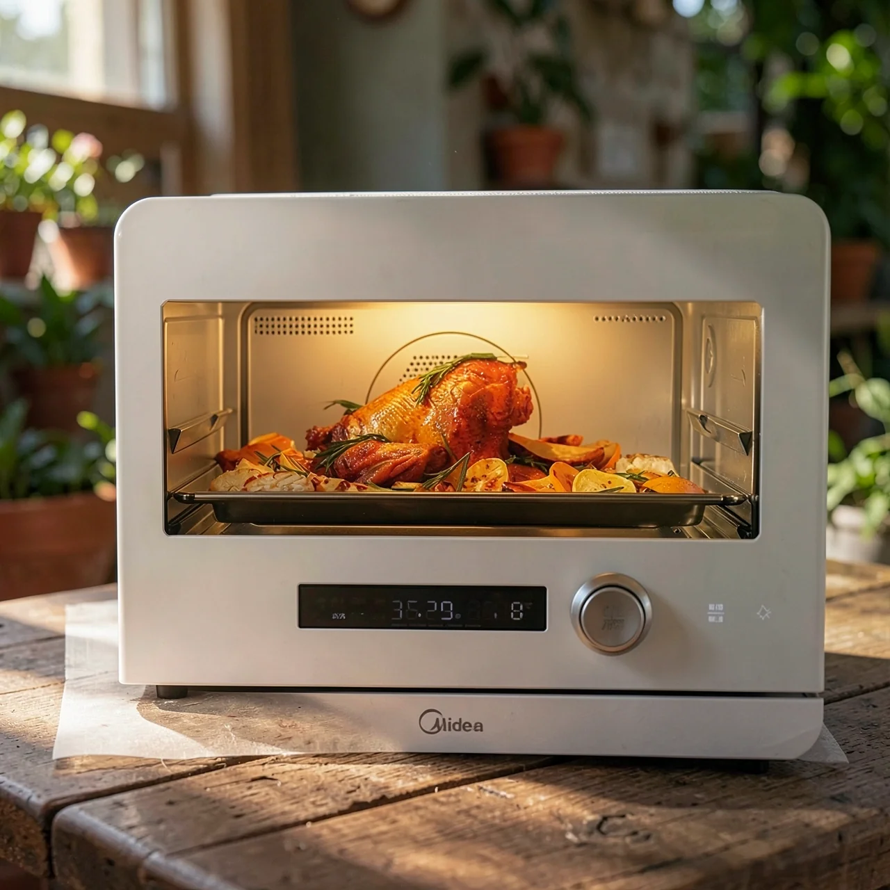 Мультифункциональная печь Midea PS2001 с функцией пара 20л