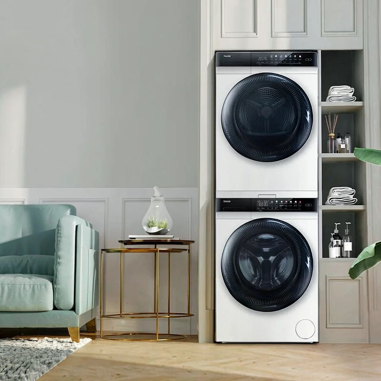 Комплект стиральной и сушильной машины Haier EG100MATE7WU1 + EHG100FMATE7WU1 10кг
