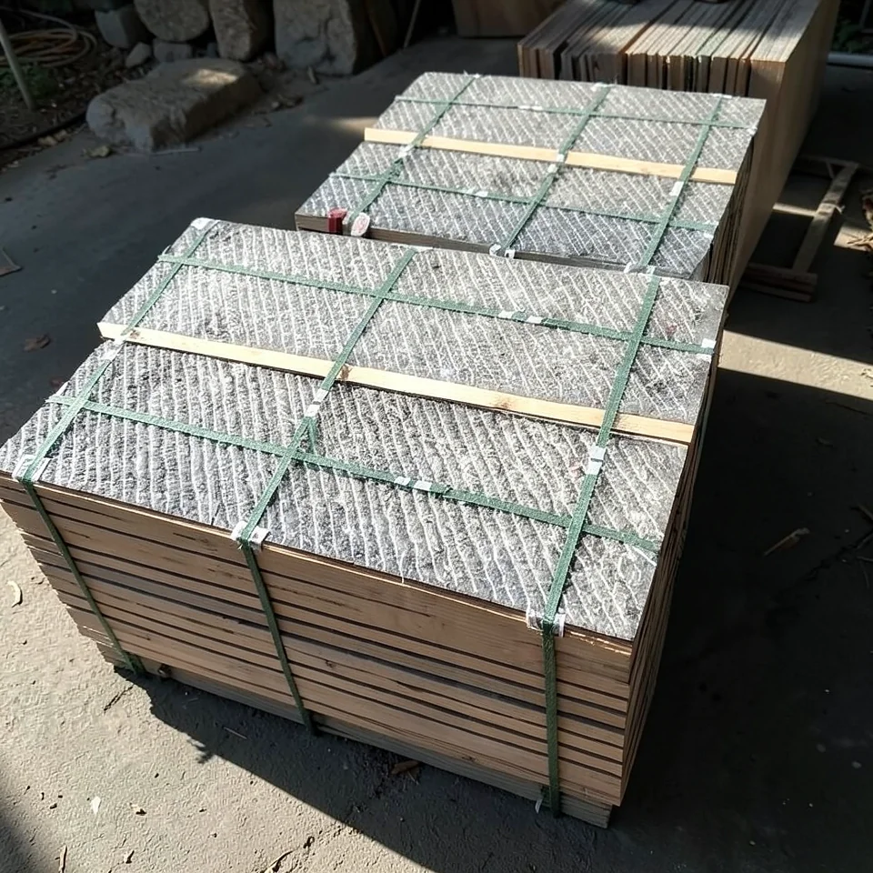 Тротуарная плитка из натурального камня с антикварным узором 300x600