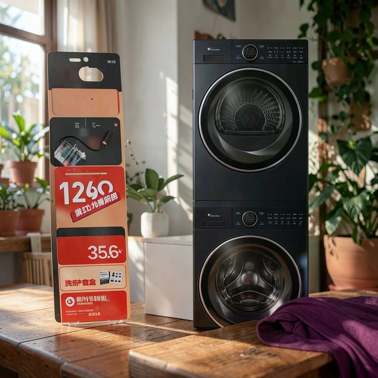 Комплект стиральной и сушильной машин LittleSwan TG100V89PRO+TH100VH89PRO