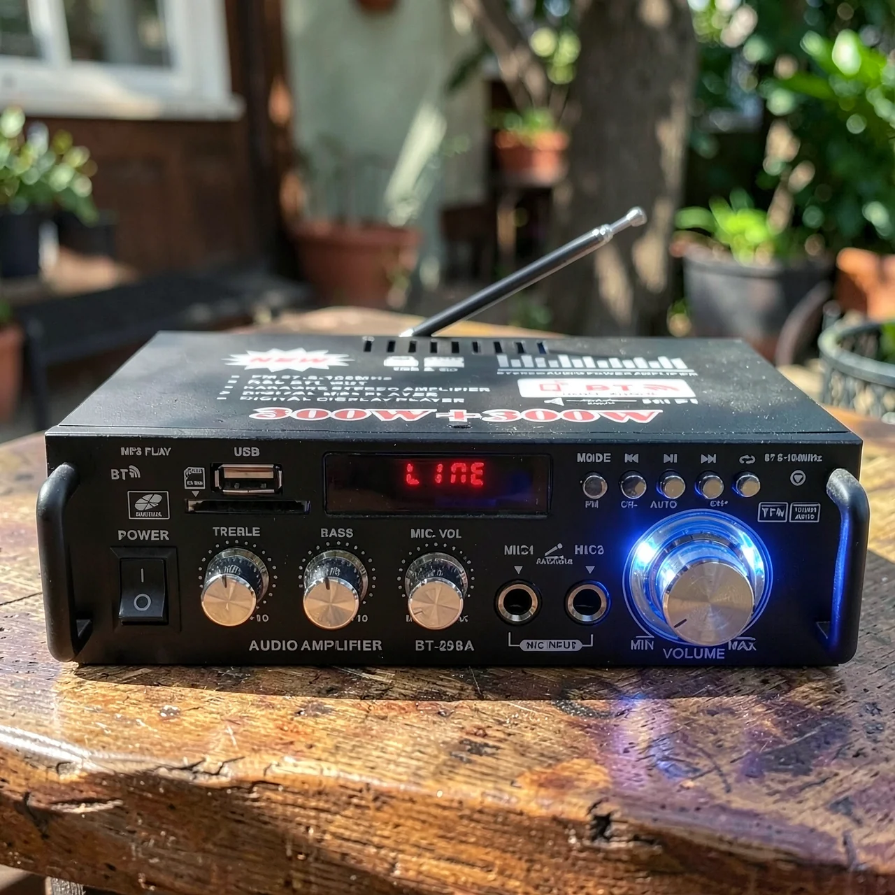 Компактный HiFi усилитель TELI BT-298A с Bluetooth и USB