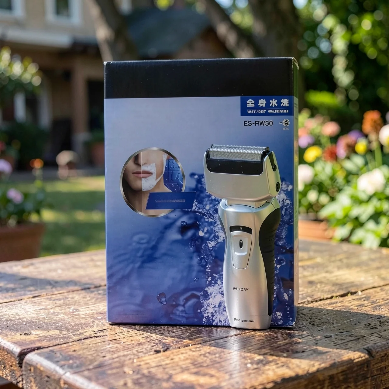 Panasonic Shaver ES-RW30 Указанная промывая борода, заряжаемая независимая головка с двойным ножом, сильная и мощная