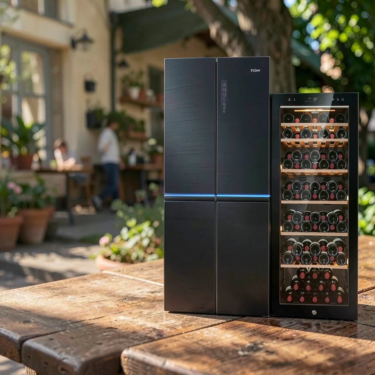 Холодичный шкаф Haier Wine 405 -литровый кросс -более холодильный холодильник 84 бутылки умного управления гостиной винной шкаф Iltrick