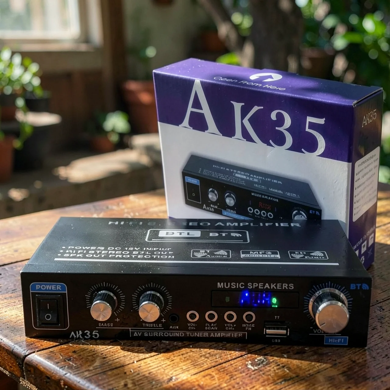 Усилитель HiFi стерео AK-35 с Bluetooth и USB