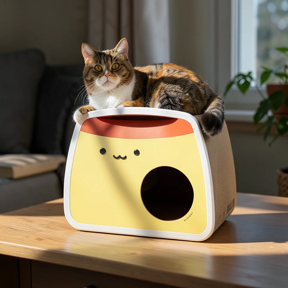 Кошачий домик-когтеточка PURROOM Bunk
