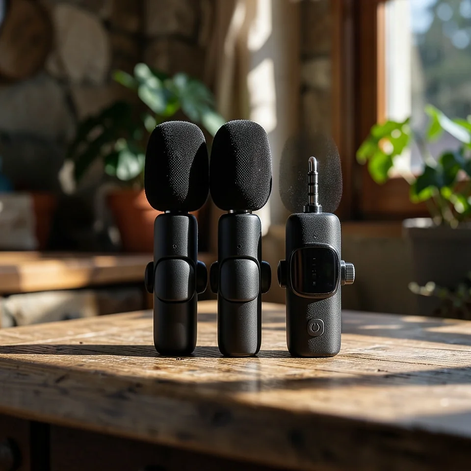 Беспроводной петличный микрофон K15 Bluetooth 3-в-1