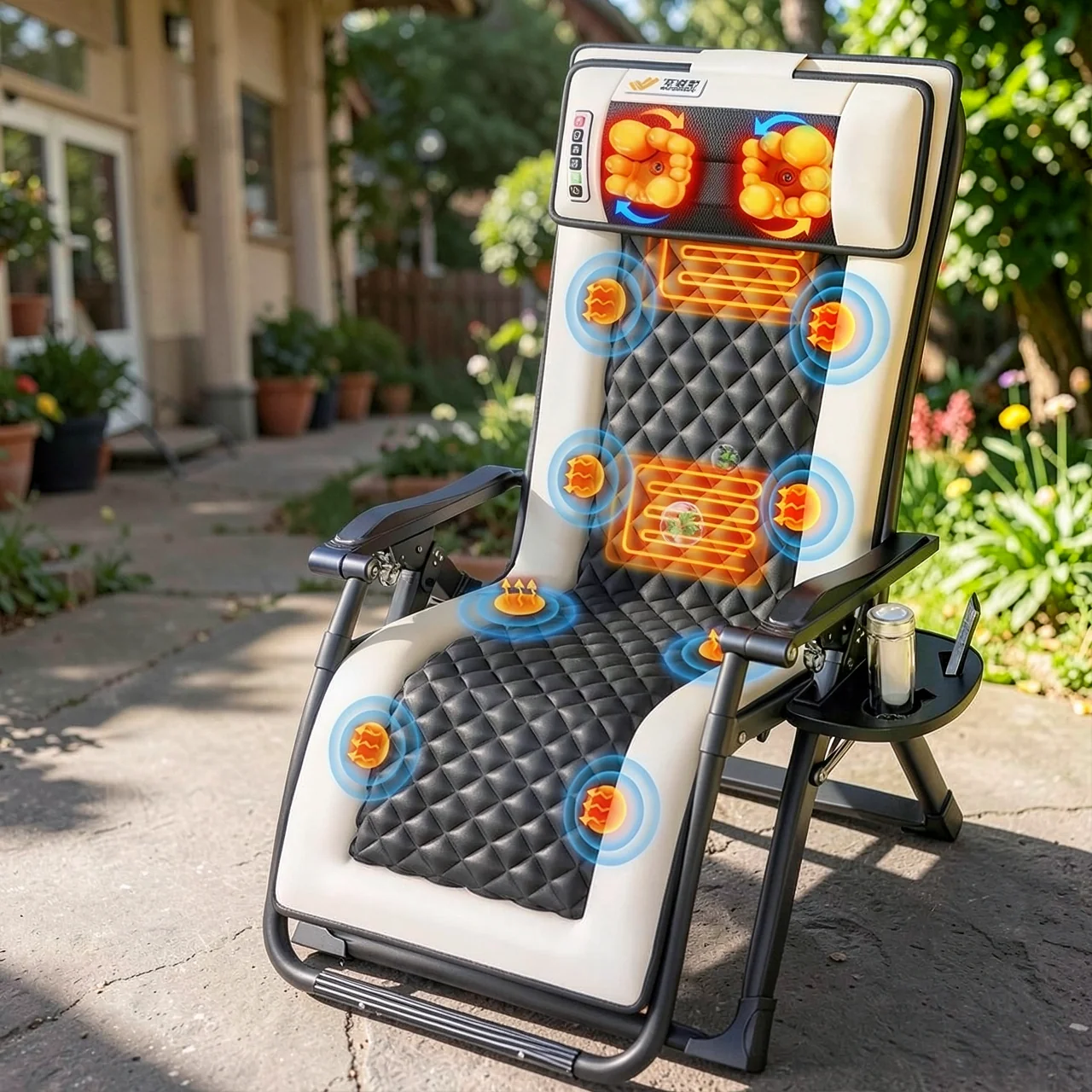 Wu Ranbao Massage Chair маленький мини -многофункциональный шейный шейный шейки матки и поясничный складной стул склад