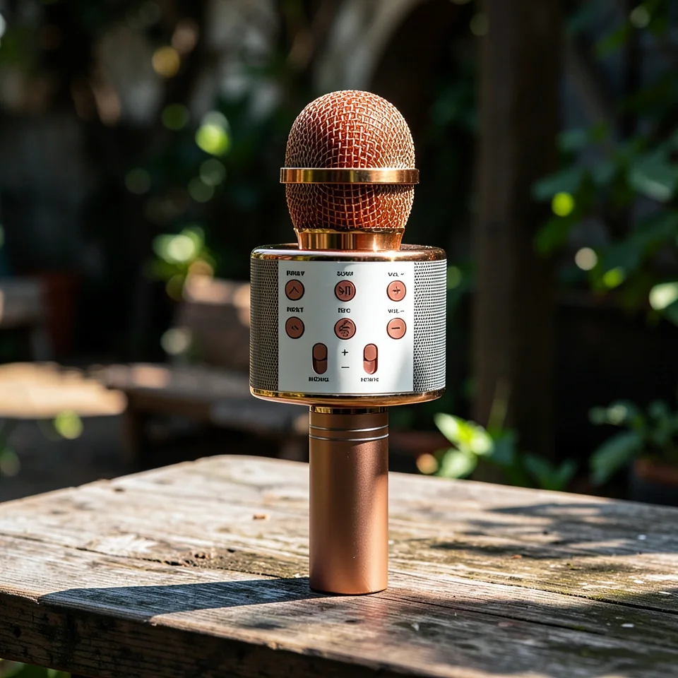 Беспроводной Bluetooth-микрофон WS-858L с подсветкой