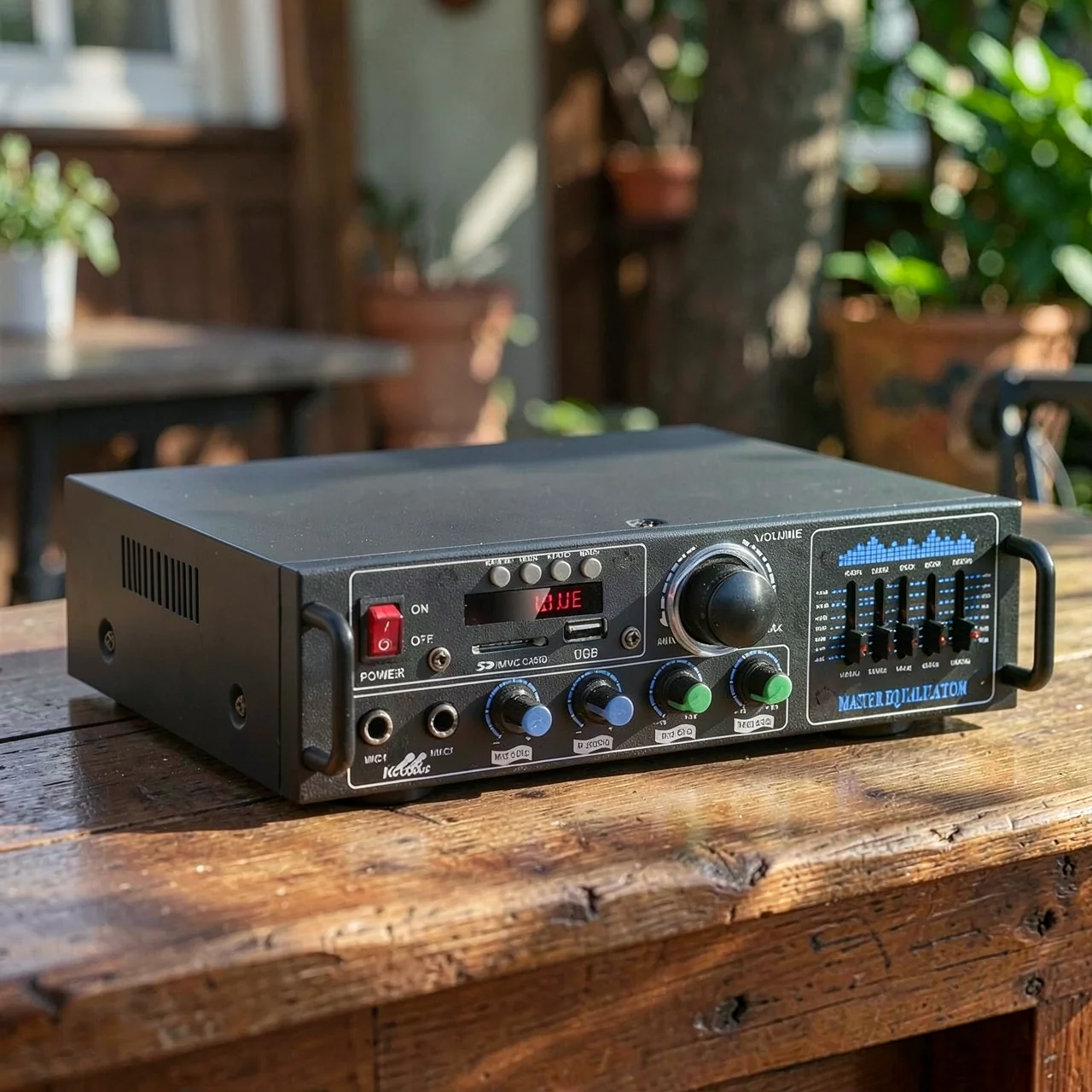 Усилитель HiFi Bluetooth с USB и радио AV-016BT