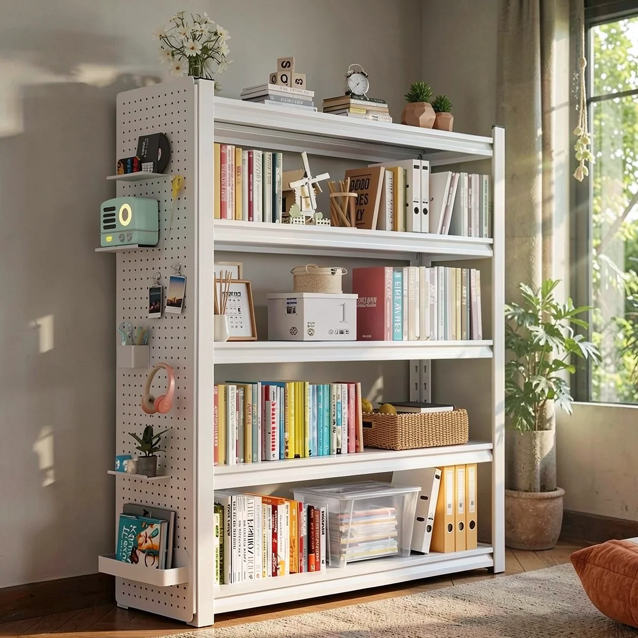 Стеллаж-книжная полка из углеродистой стали Home Rhyme