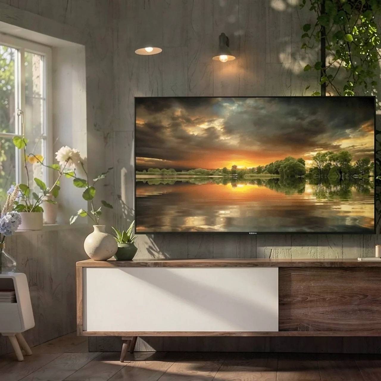 Смарт-телевизор Konka 4K AI Voice с полноэкранным дисплеем