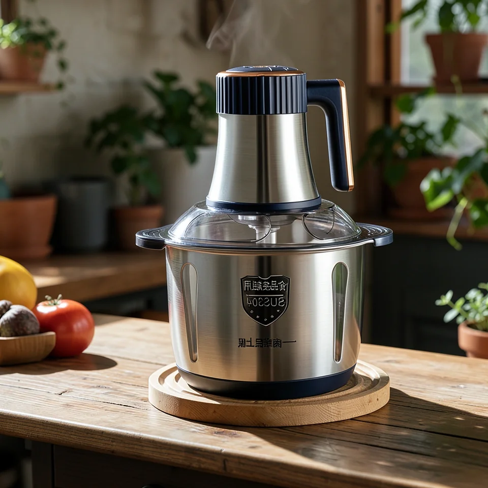 Мясорубка электрическая автоматическая 5L из нержавеющей стали