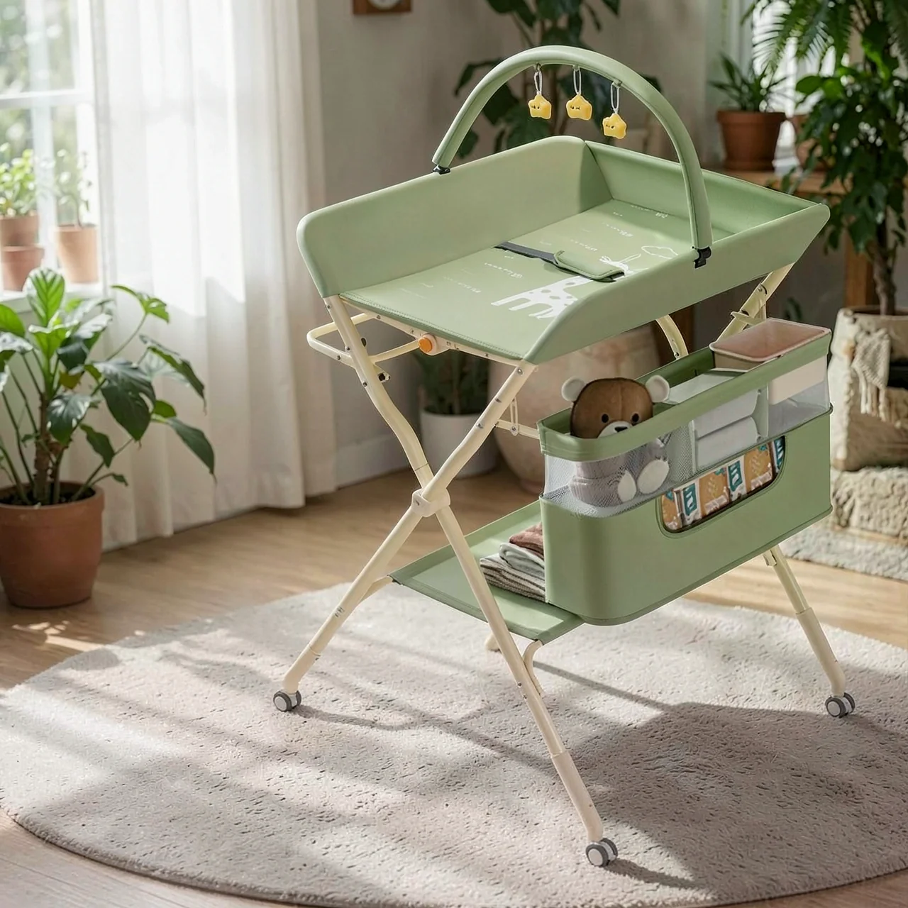 Детский пеленальный столик EinsBaby складной многофункциональный
