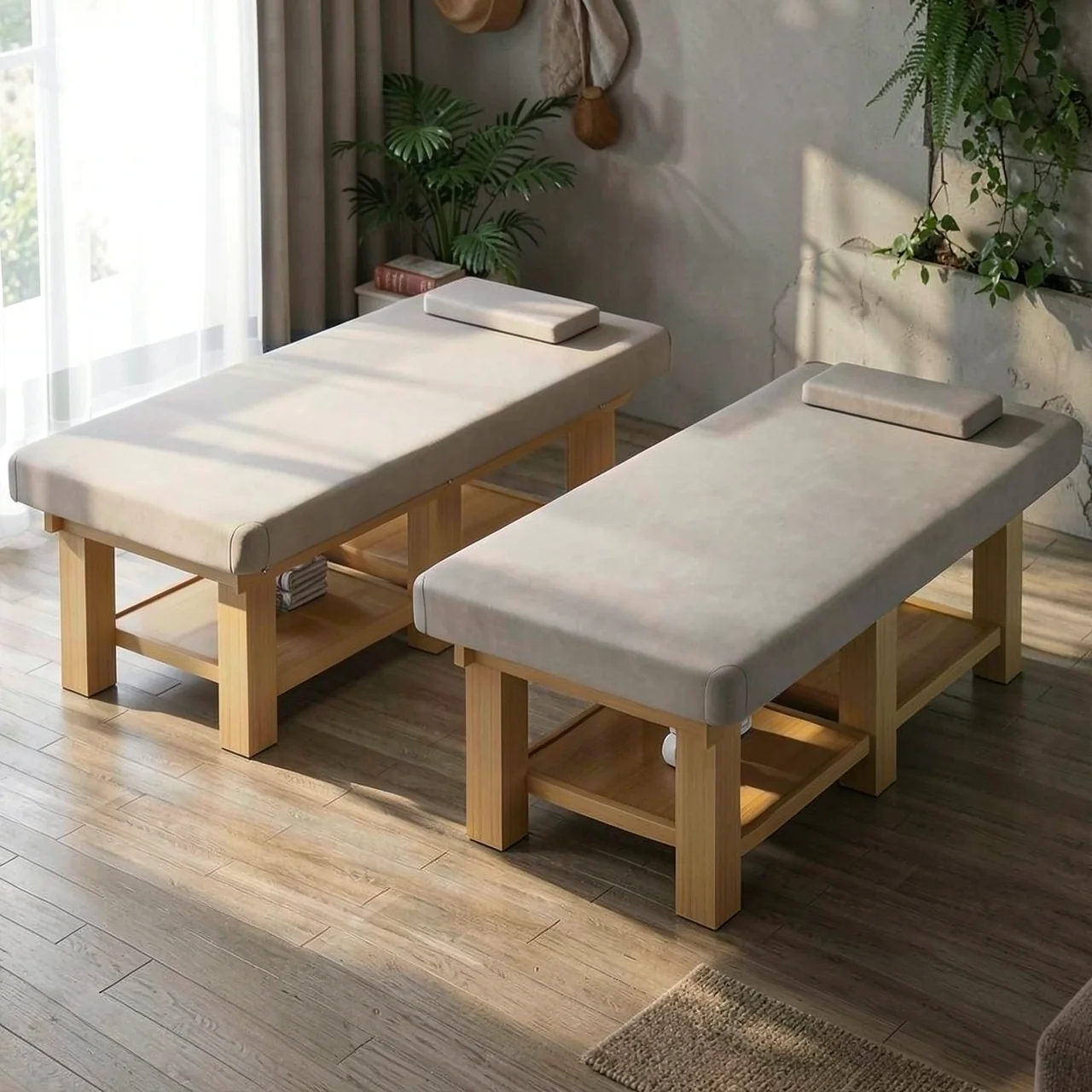 Массажный стол из массива дерева для бьюти-салонов Xiangyue Home Furnishings