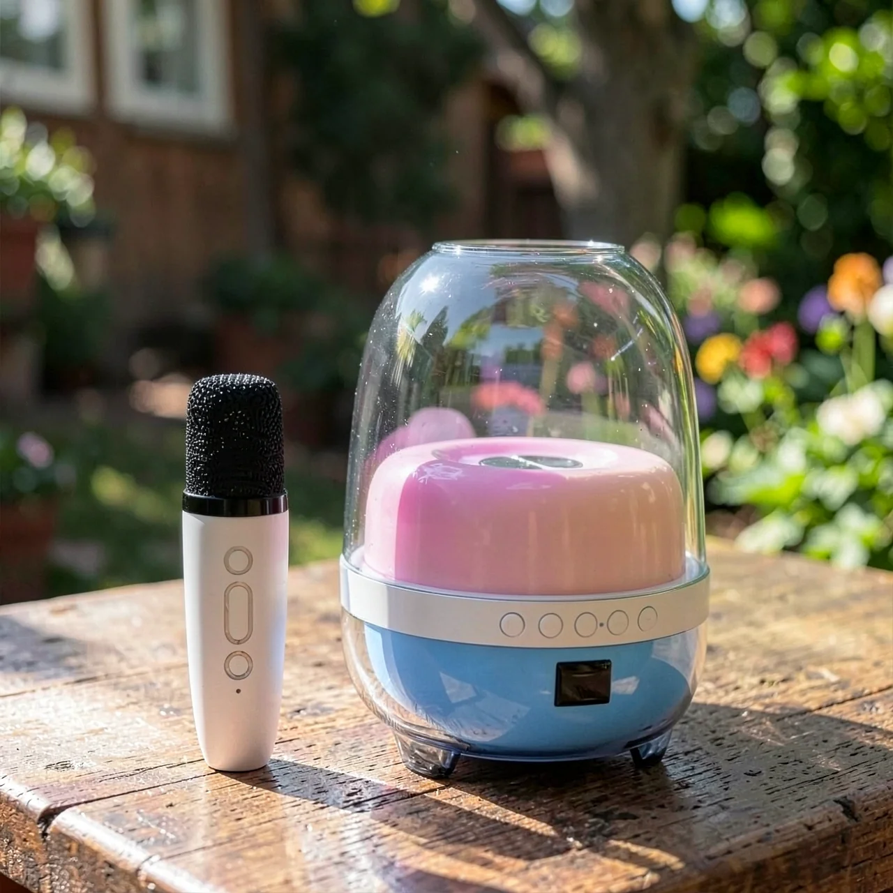 Bluetooth-колонка Manha N29 с прозрачным корпусом и подсветкой