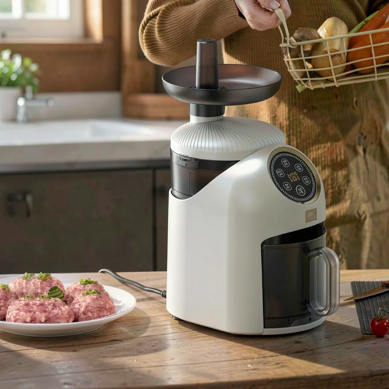 Многофункциональная овощерезка и мясорубка Liven QXJ-D15
