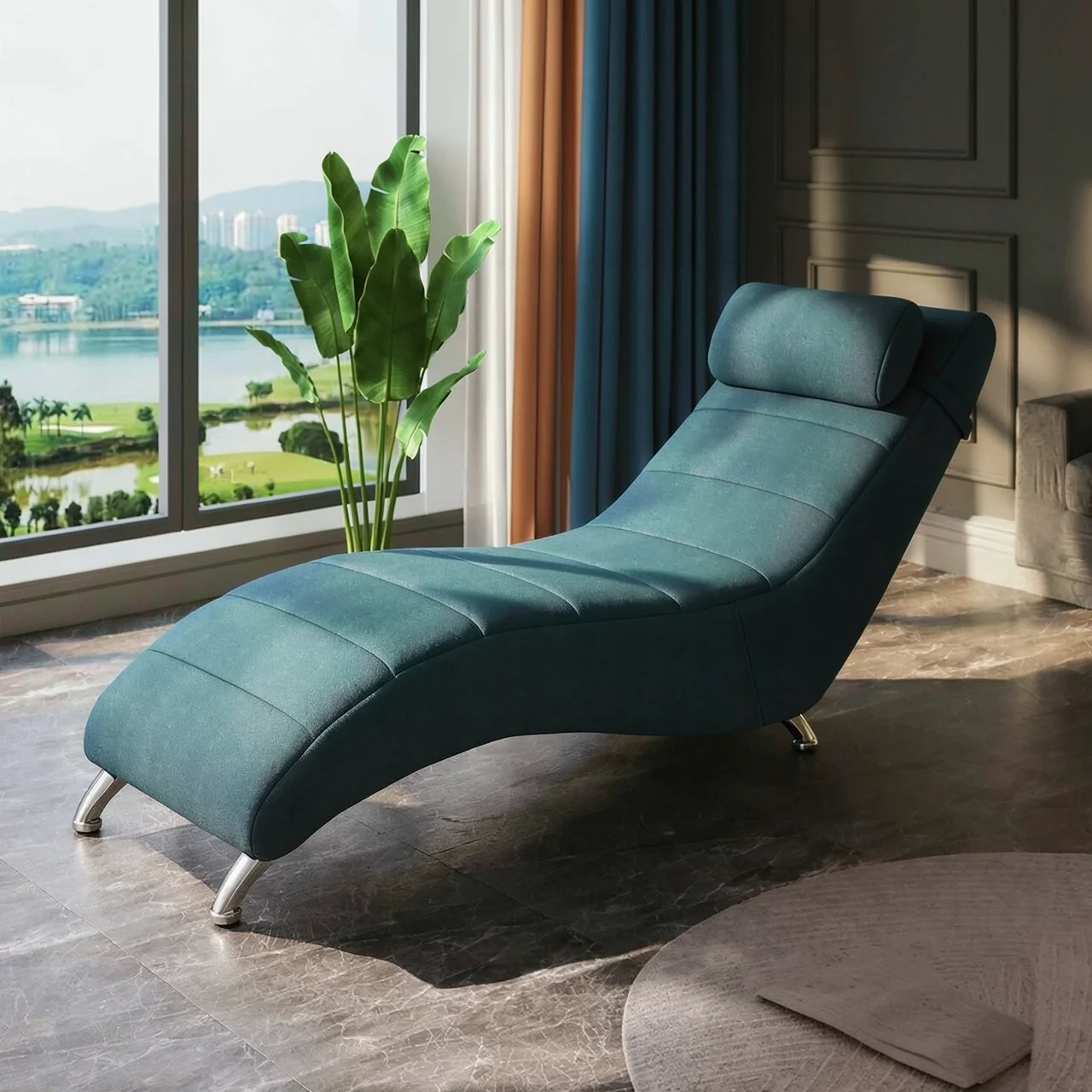 Guifei Chair Single небольшие домохозяйки современные технологии гостиной ткань красота спальня простой ленивый диван диван s -тип