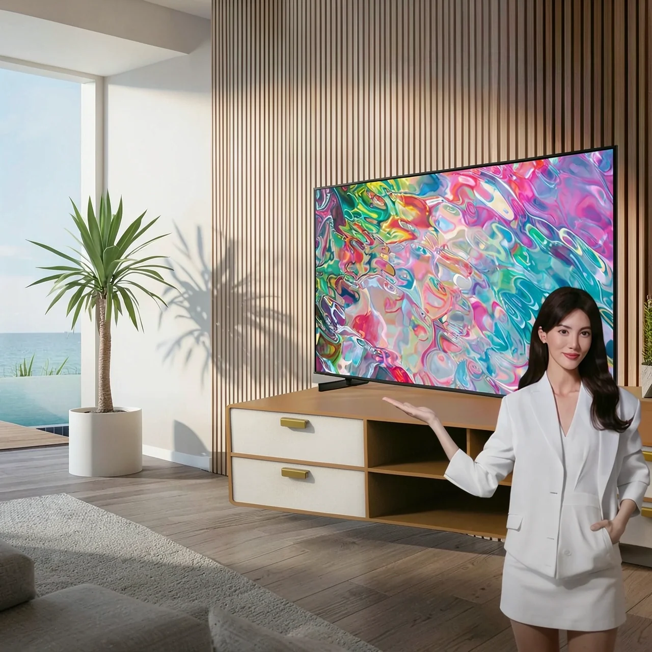 Samsung/三星 55Q70C 55 -INCH QLED 4K ULTRA -High -DEFINITION 120 Гц Ultra -Thin Smart Game TV