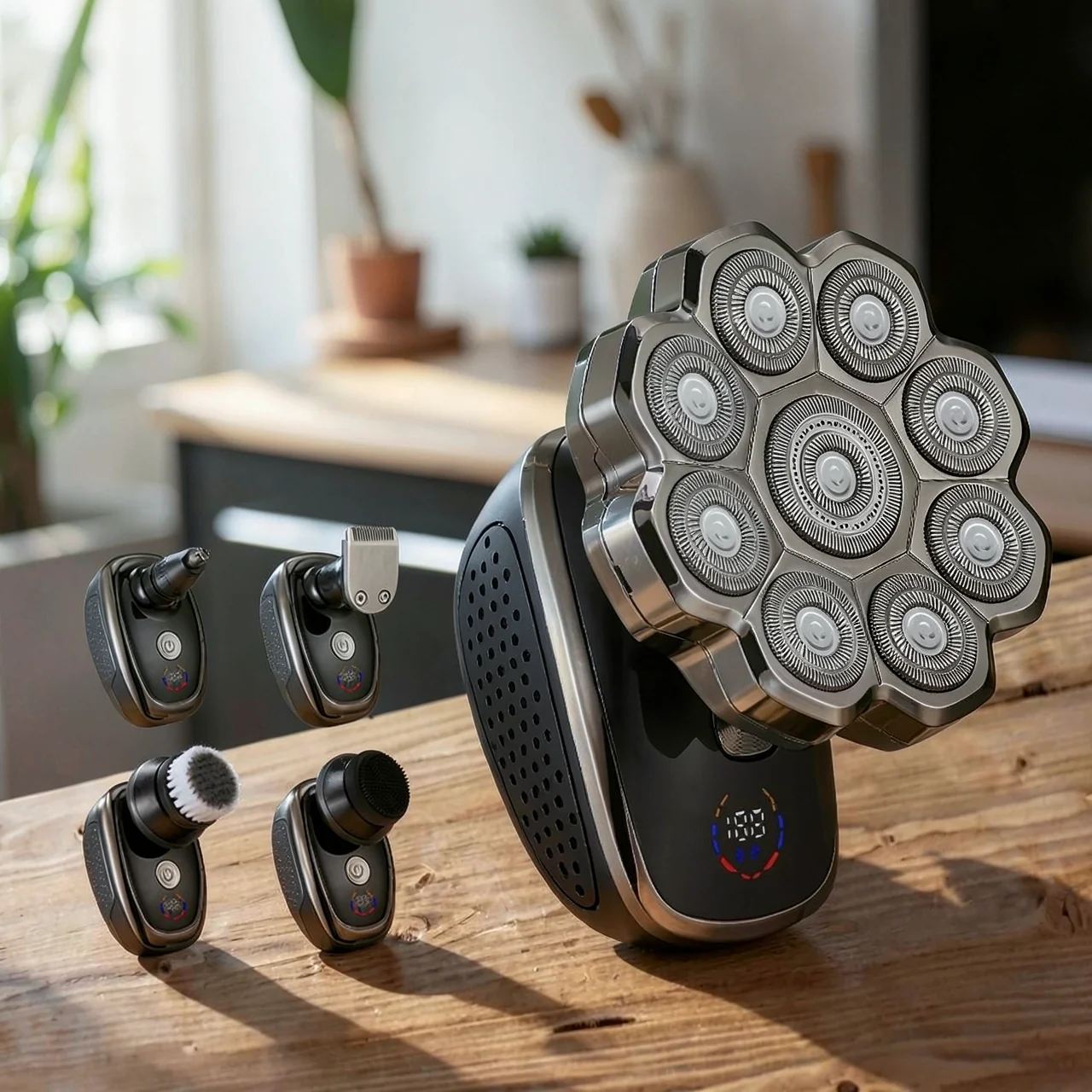 Электробритва 9D RQ-312 с магнитной головкой и LED-дисплеем