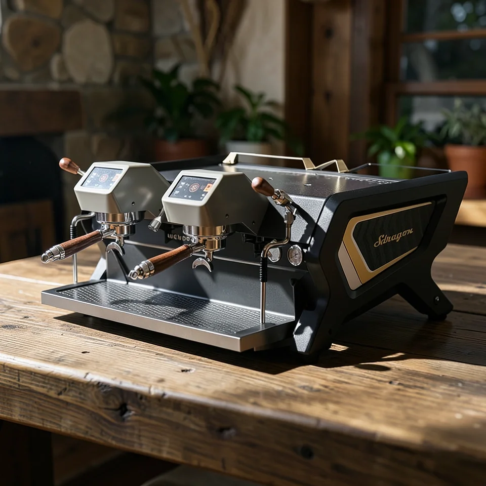 Кофемашина Velociraptor Sdragon полуавтоматическая с ПИД-регулятором и двойной группой