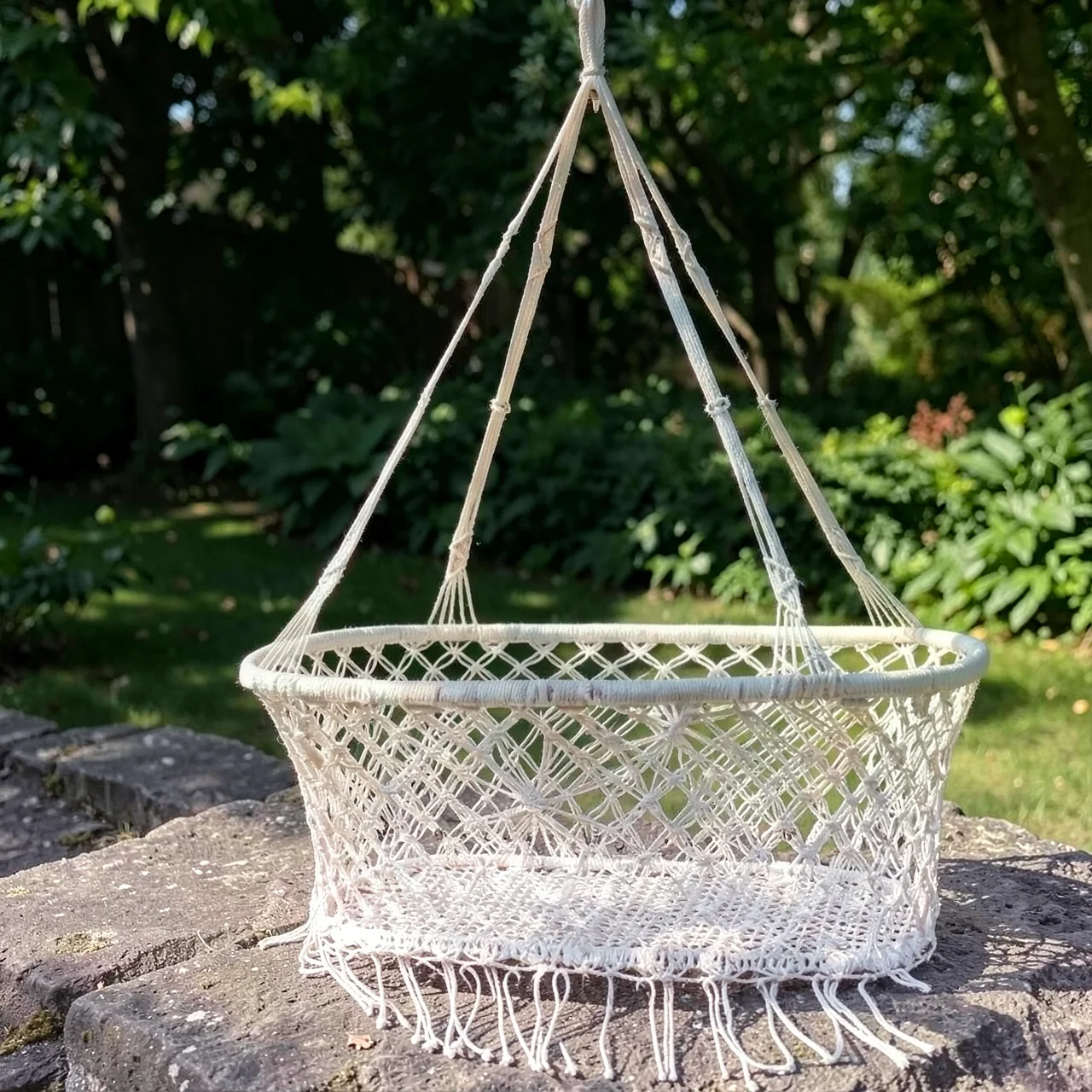 Детская плетеная колыбель-гамак DIY