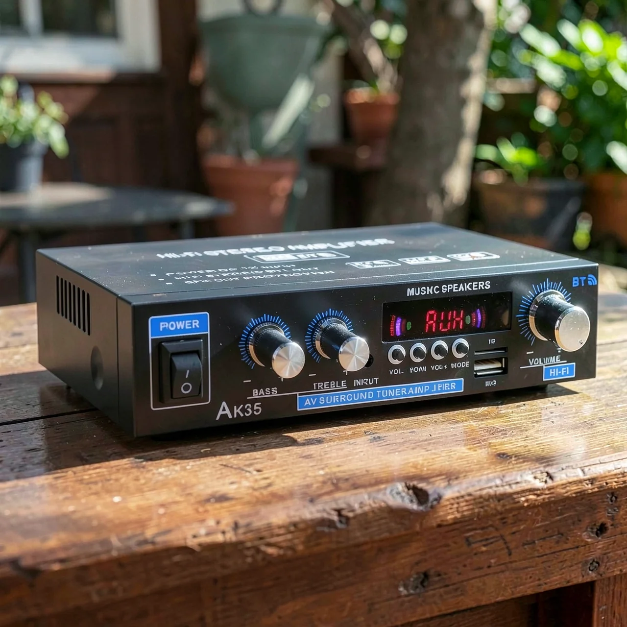 HiFi Стерео Усилитель AK-35 с Bluetooth и USB