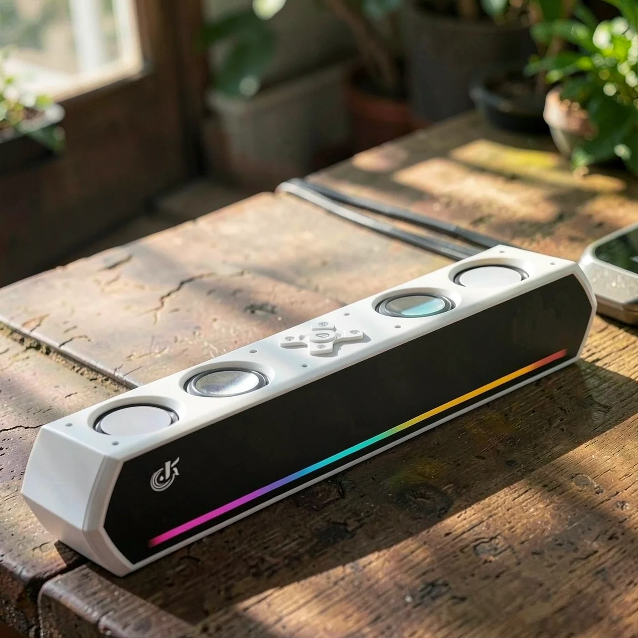 Настольная Bluetooth-колонка JK-1119 с RGB-подсветкой