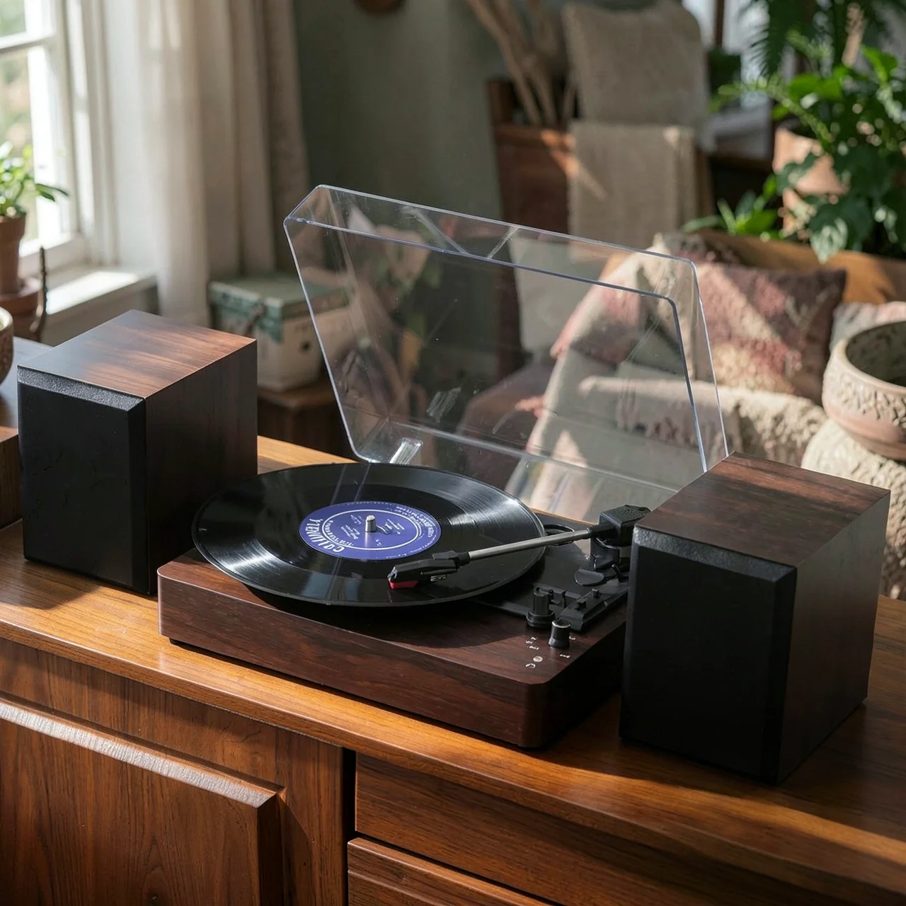 Виниловый проигрыватель с Bluetooth-колонками Years stay KD303