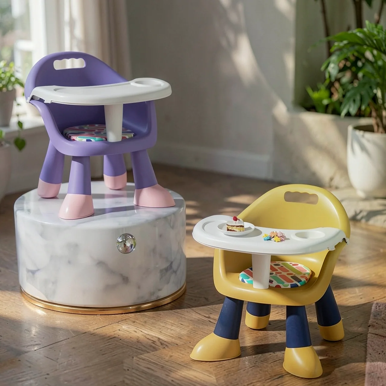 Детское пластиковое кресло для кормления Fun Childhood универсальное