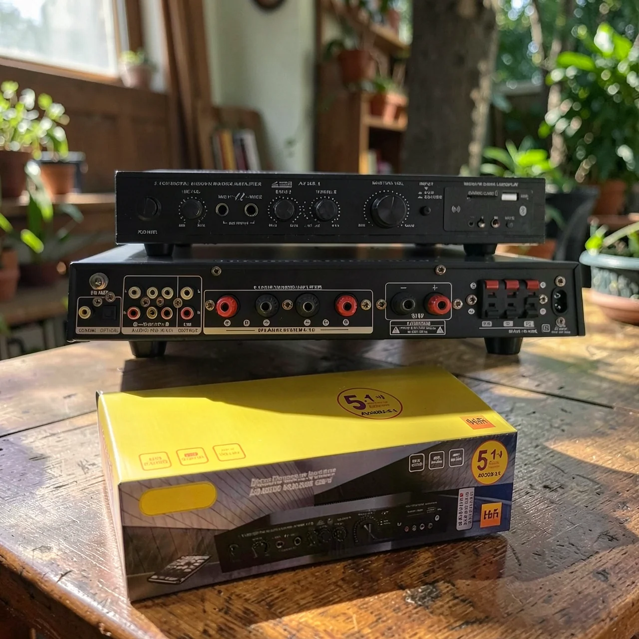 Усилитель мощности HiFi AV-369BT 5.1 канал с Bluetooth