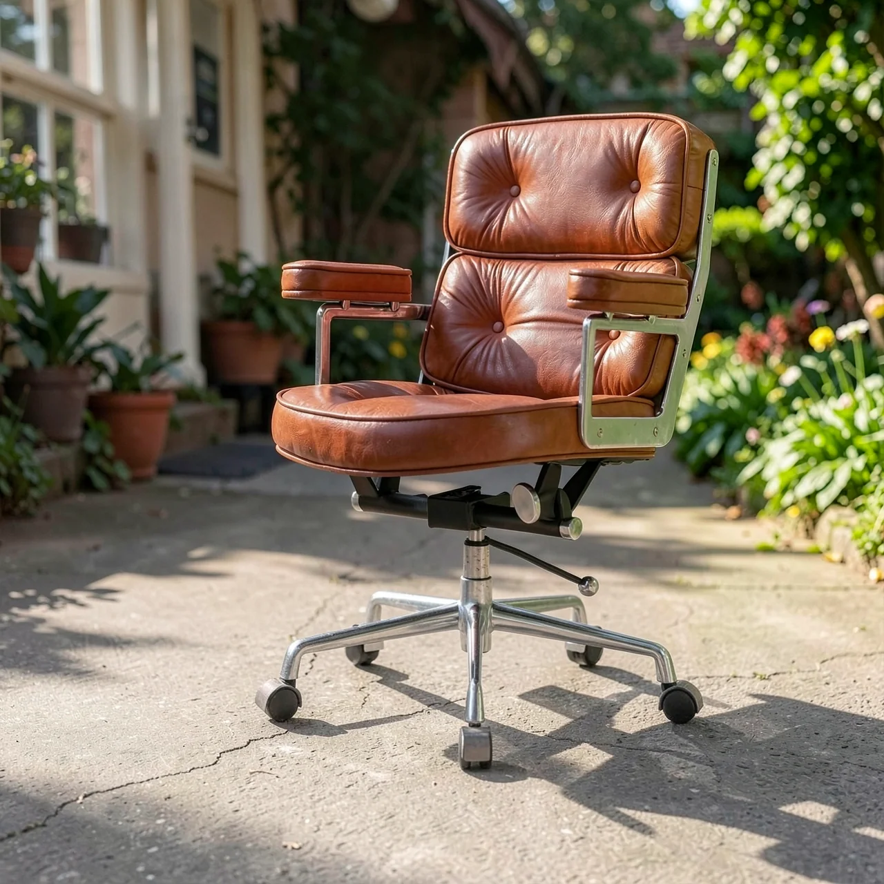 Эргономичное офисное кресло Yuefan Robin Chair из экокожи