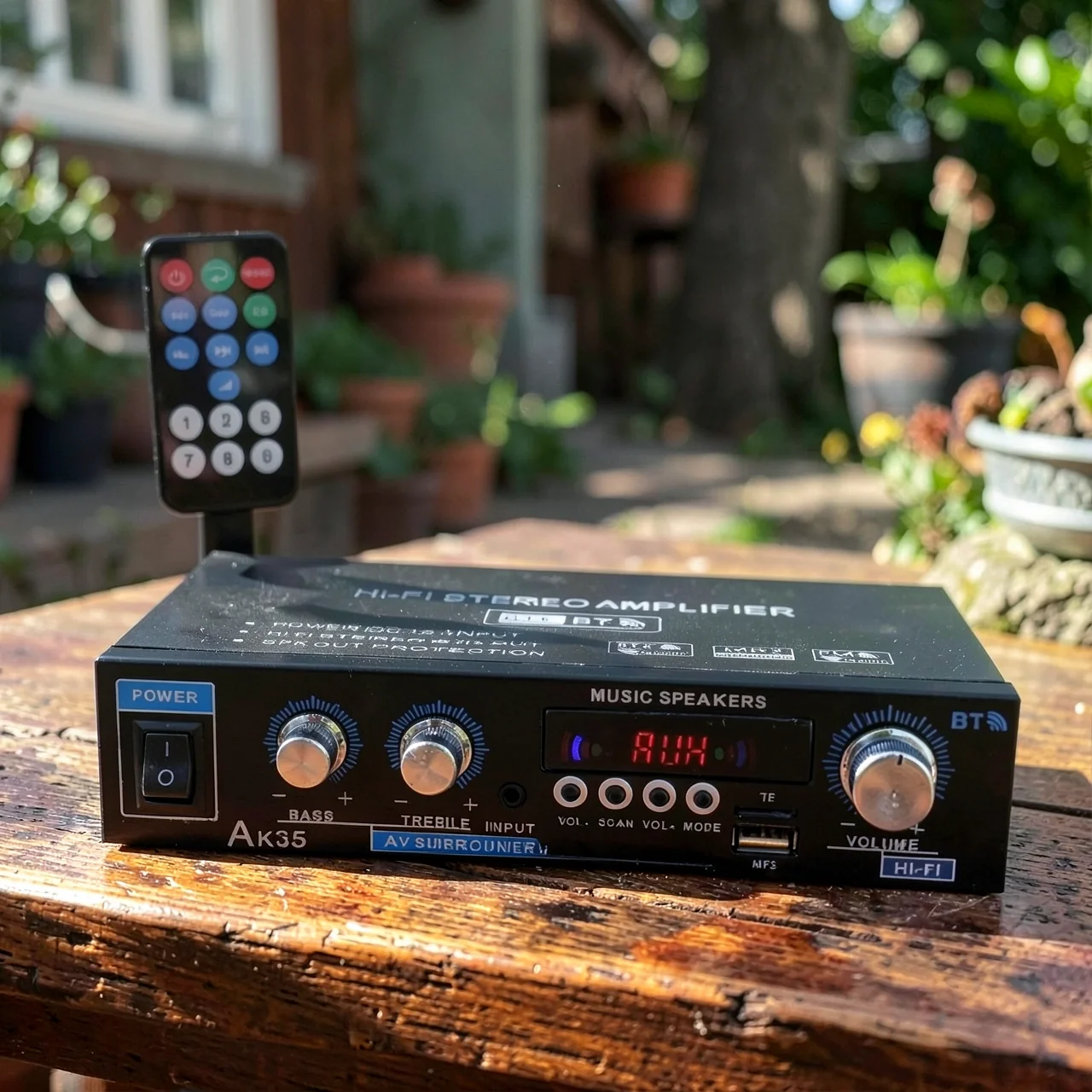 Стерео усилитель HiFi AK-35 с Bluetooth и USB