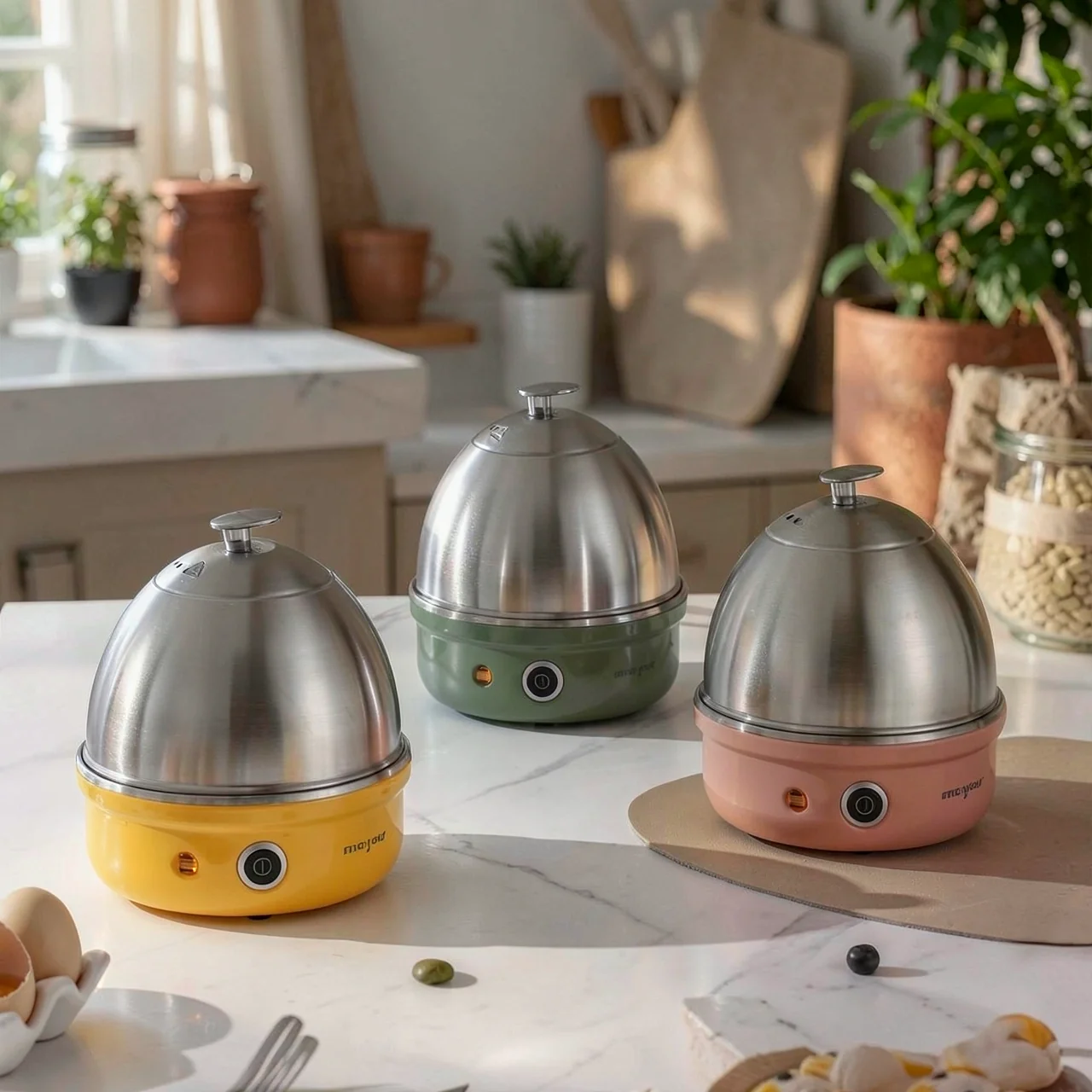Электрическая яйцеварка Meyou MY-35AS из нержавеющей стали
