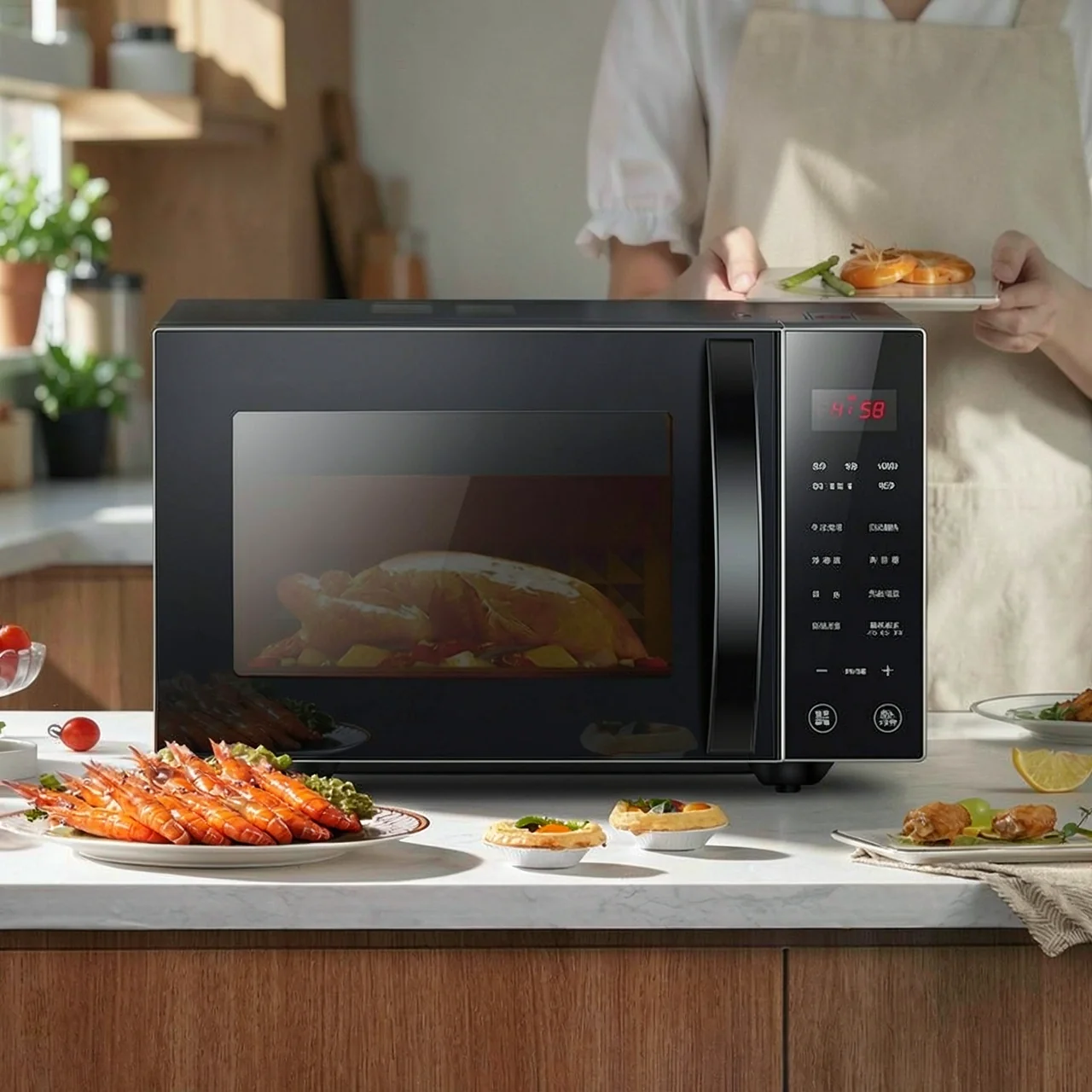 Микроволновая печь Galanz C2S0-GF5, 25 л, плоское дно, светволновая