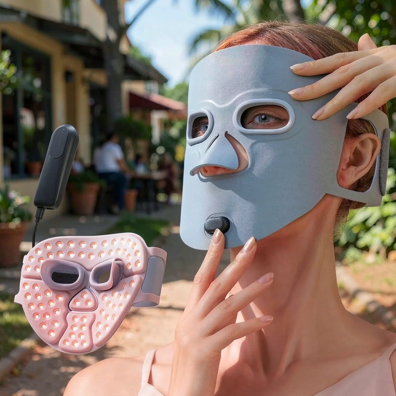 Светодиодная фотонная маска для лица Hello face M500S
