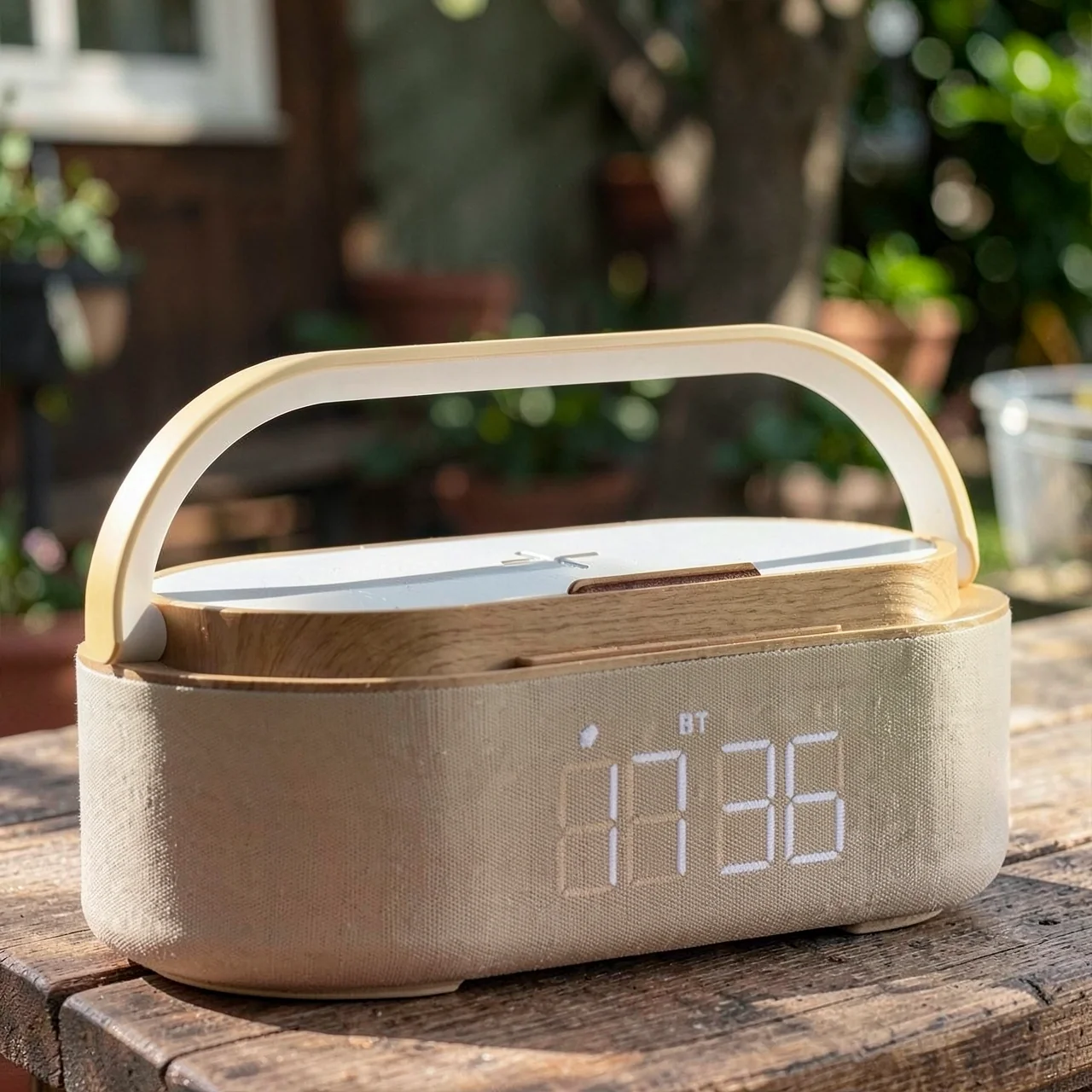 Многофункциональный умный будильник-светильник с Bluetooth-колонкой и беспроводной зарядкой