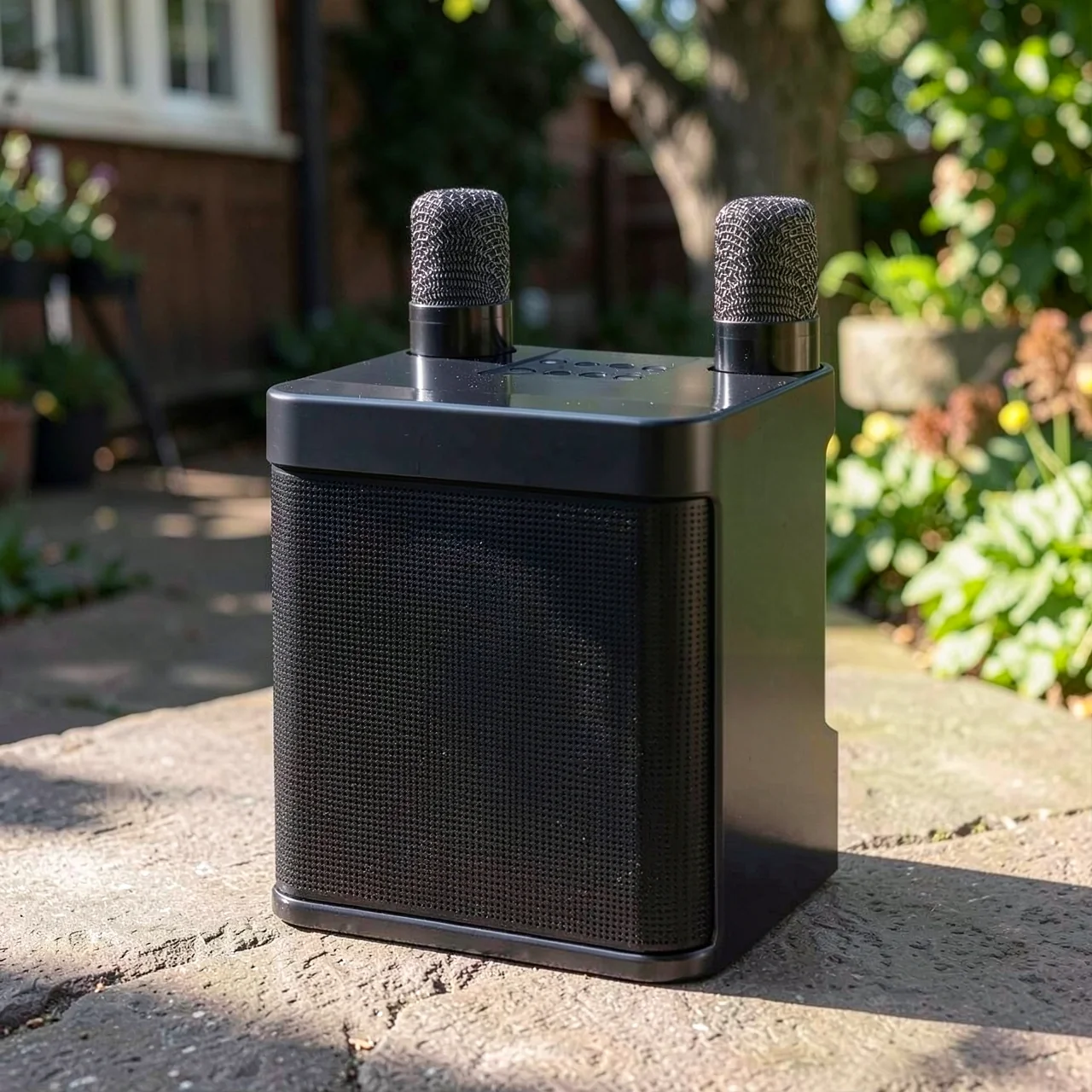 Беспроводная караоке-система YS203 с двумя микрофонами и Bluetooth-динамиком