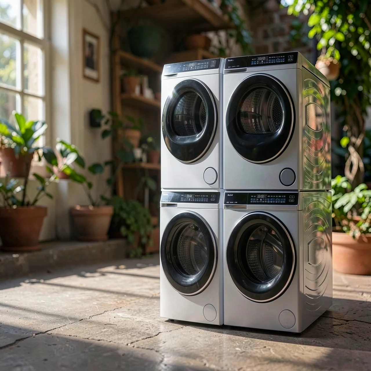 Стирально-сушильный комплекс Haier Yunxi 3.0 XQG100-BLDE582WU1+GA100-STF582WU1