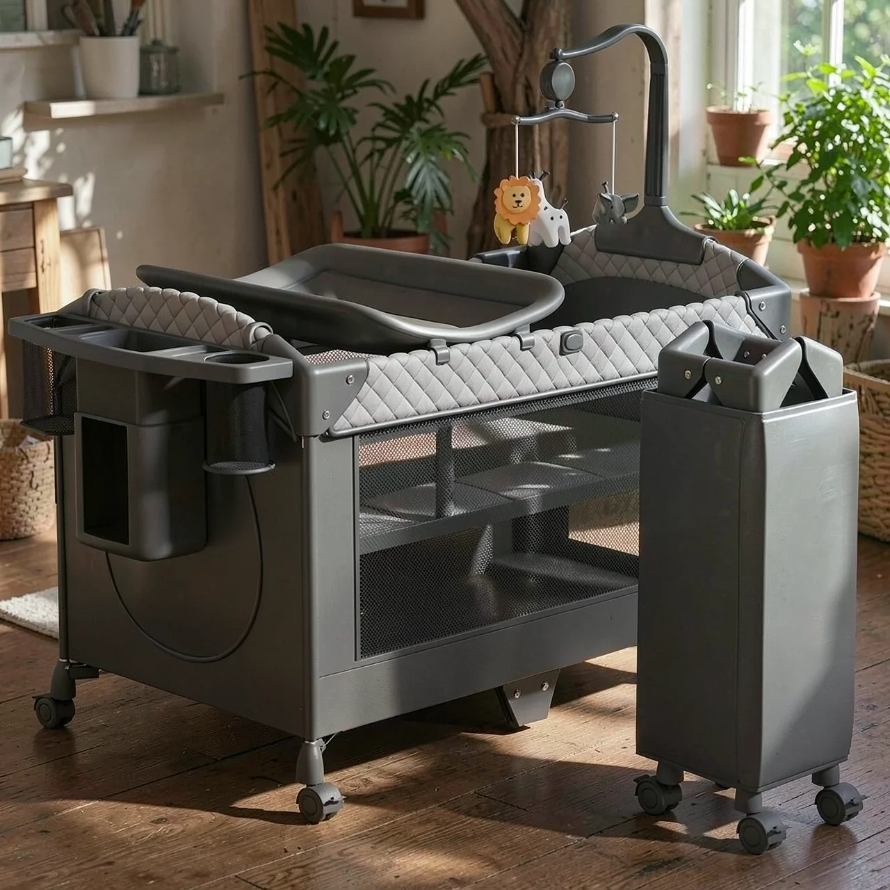 Складная портативная приставная кроватка для детей Ulop Multifunctional Play-bed