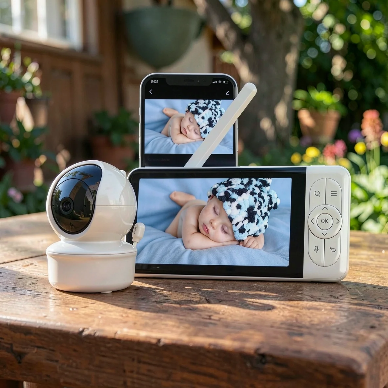 Радионяня Baby Monitor baby6t с поворотной камерой и 5-дюймовым экраном